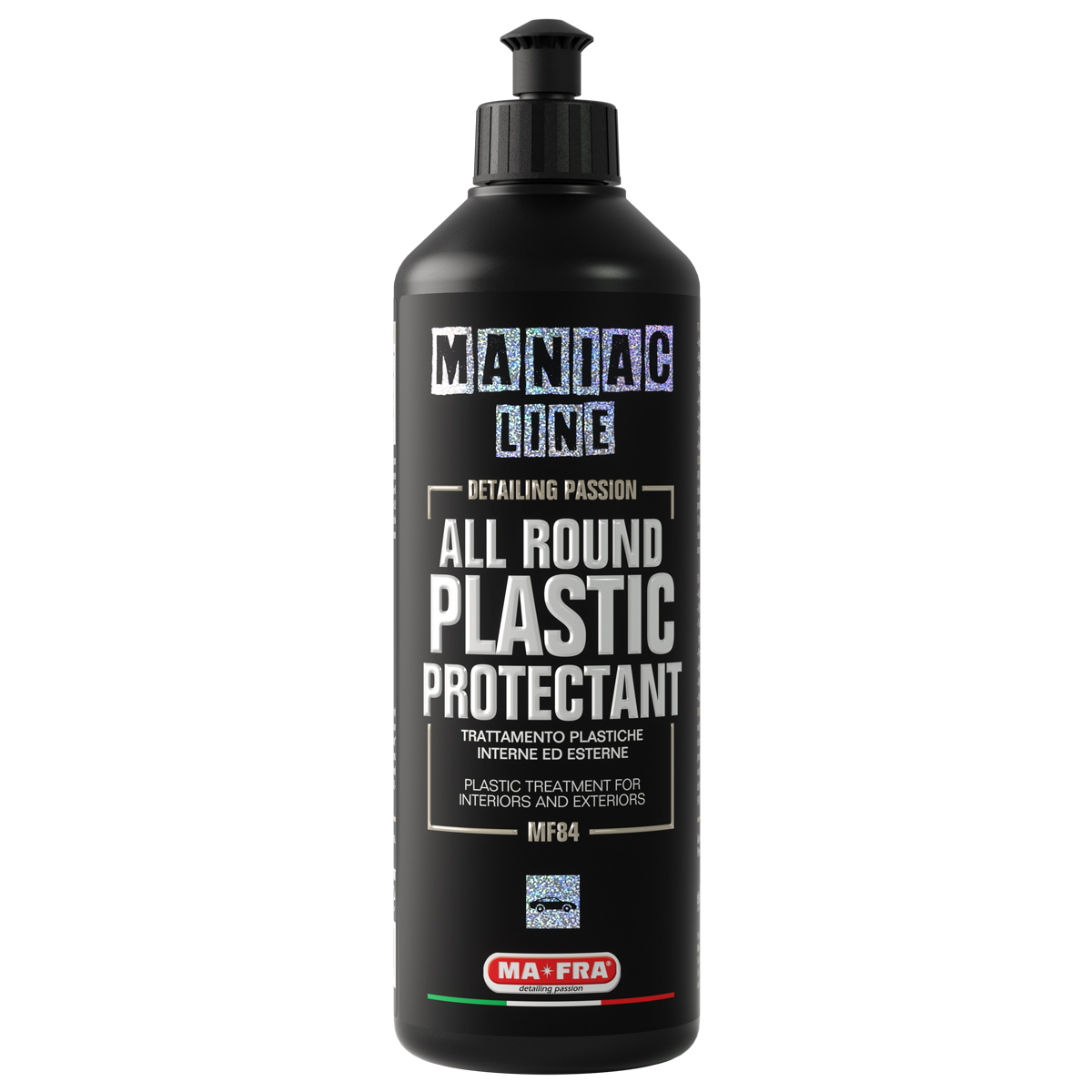 Mafra Maniac Car Detailing Line, All Round Plastic Protectant, Protects and  Revives Plastic and Auto Rubber, Both Internal and External, 500ml